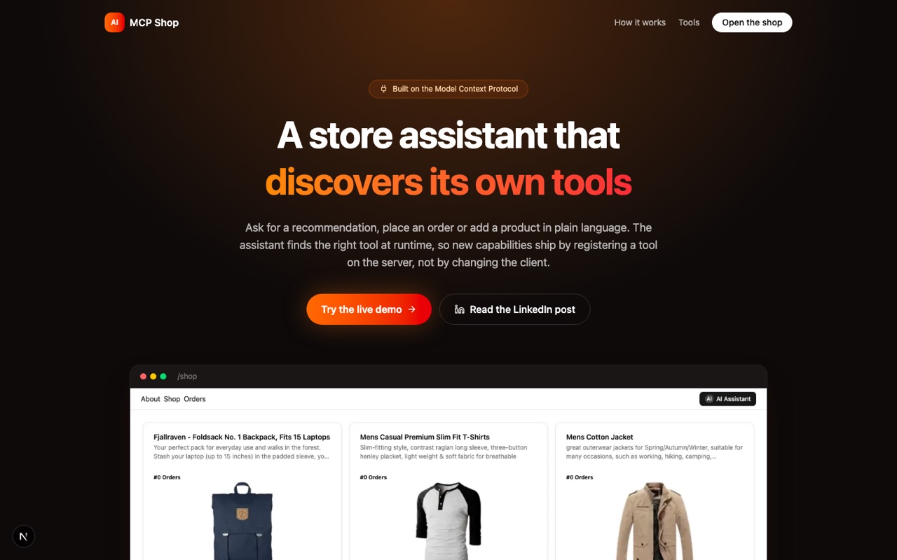 MCP E-Commerce Assistant